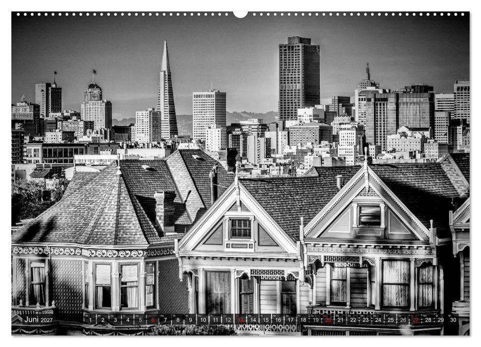 SAN FRANCISCO Monochrome Ansichten (CALVENDO Premium Wandkalender 2027)