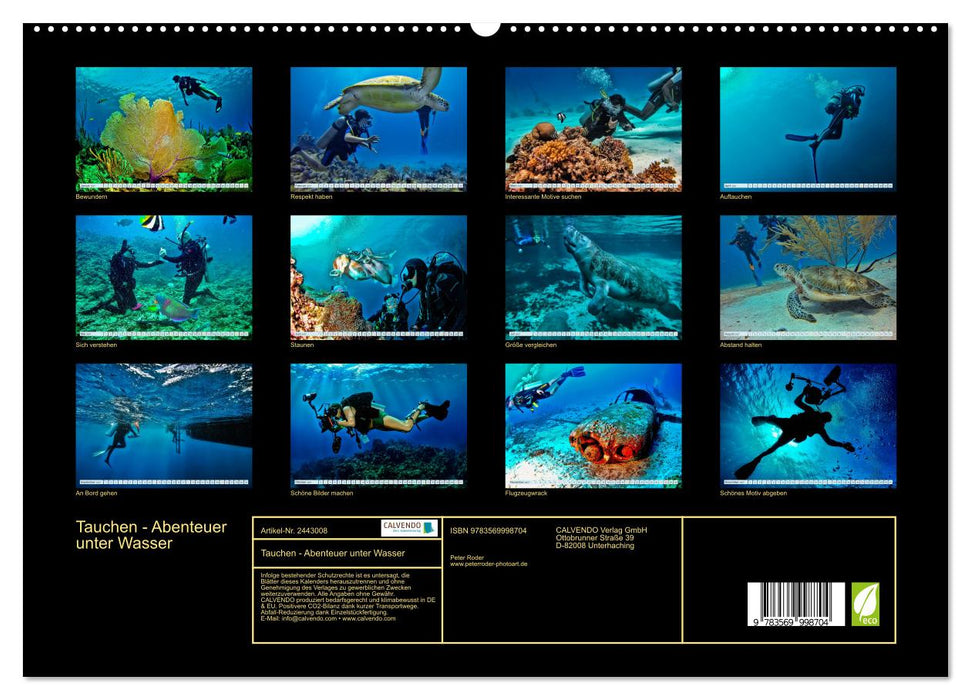 Tauchen - Abenteuer unter Wasser (CALVENDO Premium Wandkalender 2027)