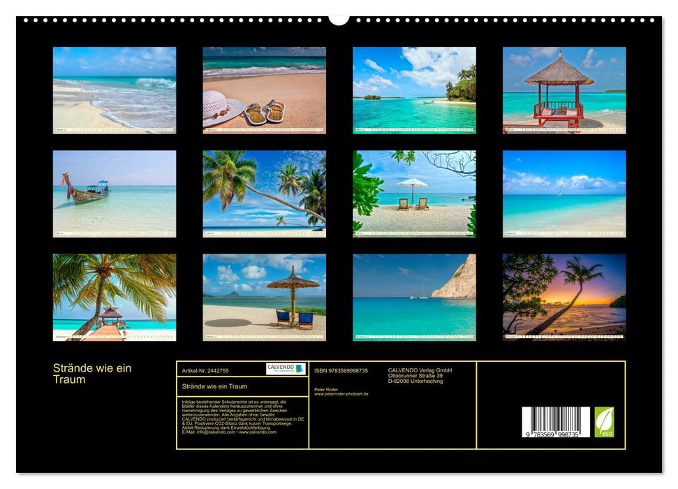 Strände wie ein Traum (CALVENDO Premium Wandkalender 2027)