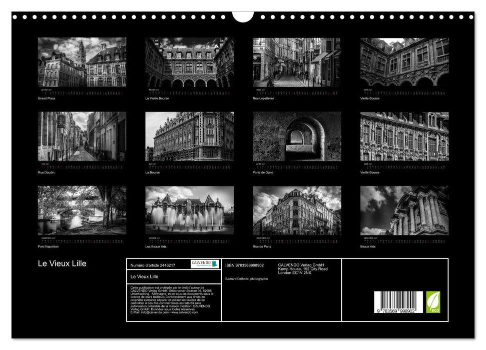 Le Vieux Lille (CALVENDO Calendrier mensuel 2027)