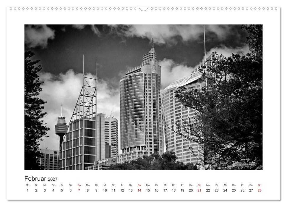 SYDNEY Monochrom (CALVENDO Wandkalender 2027)