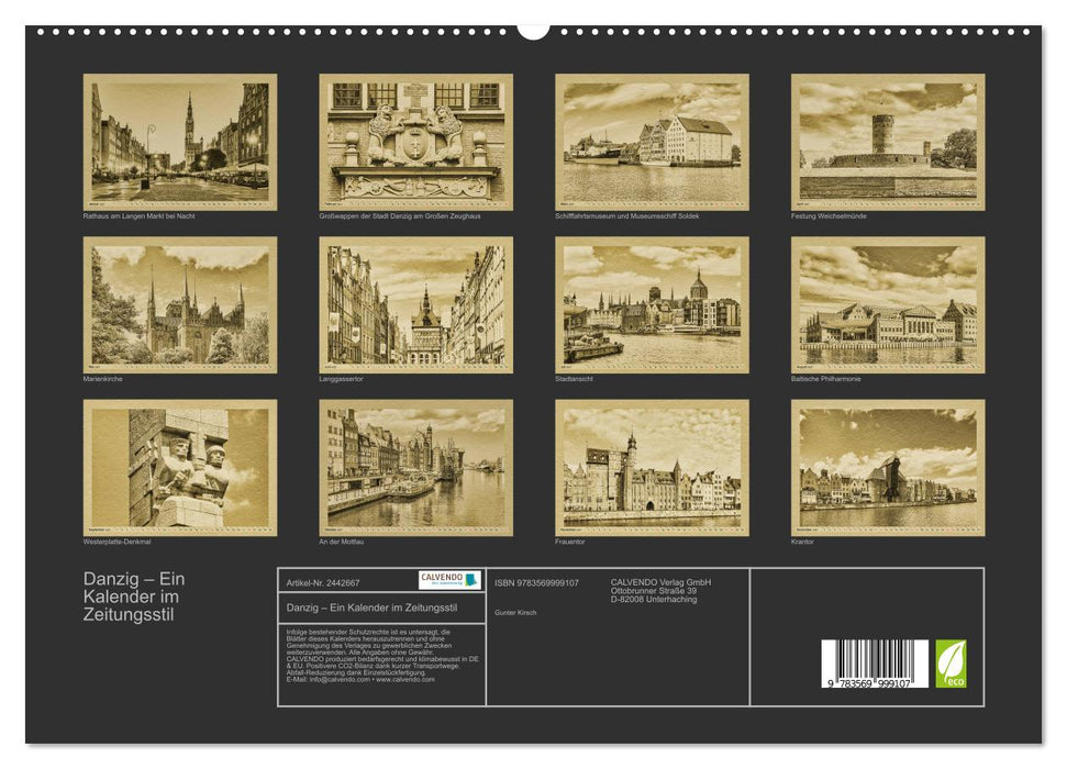 Danzig – Ein Kalender im Zeitungsstil (CALVENDO Premium Wandkalender 2027)