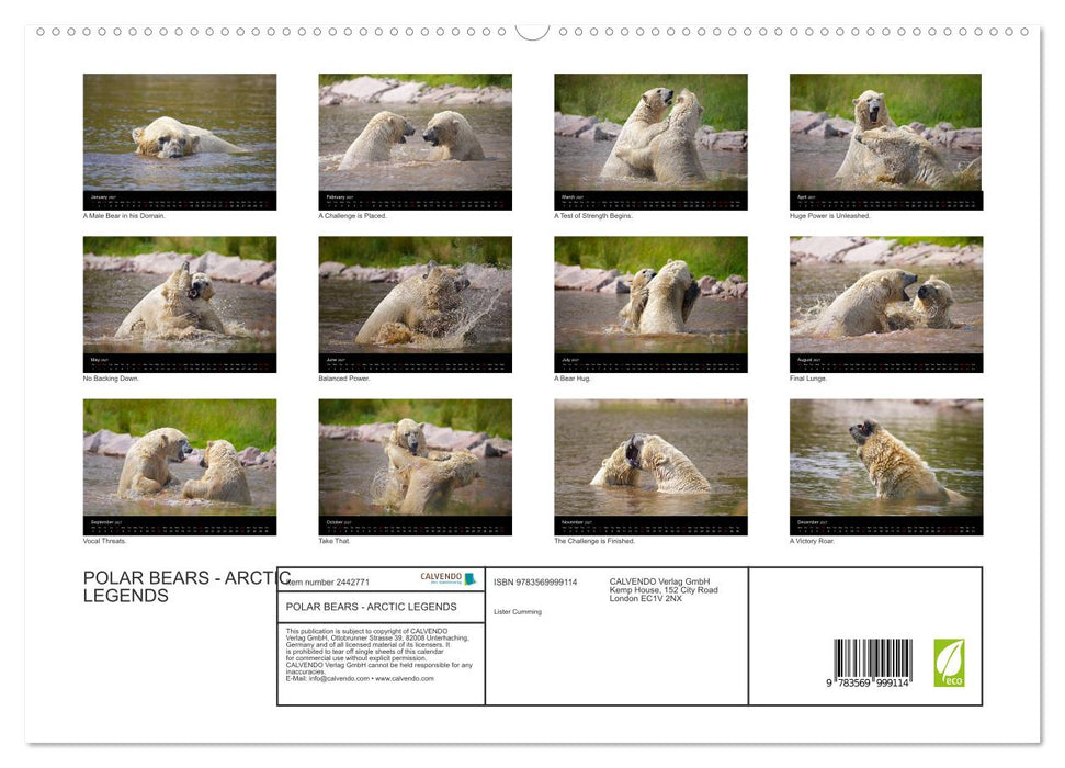 POLAR BEARS - ARCTIC LEGENDS (CALVENDO Premium-Calendar 2027)