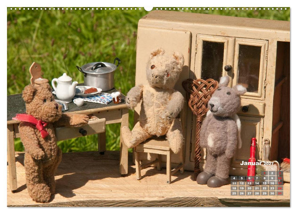Geliebte Bären - Teddys (CALVENDO Wandkalender 2027)