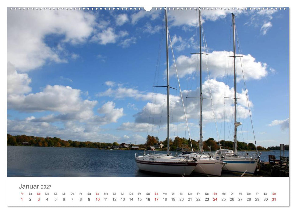 Segelboote in Südschwedens Schären (CALVENDO Wandkalender 2027)