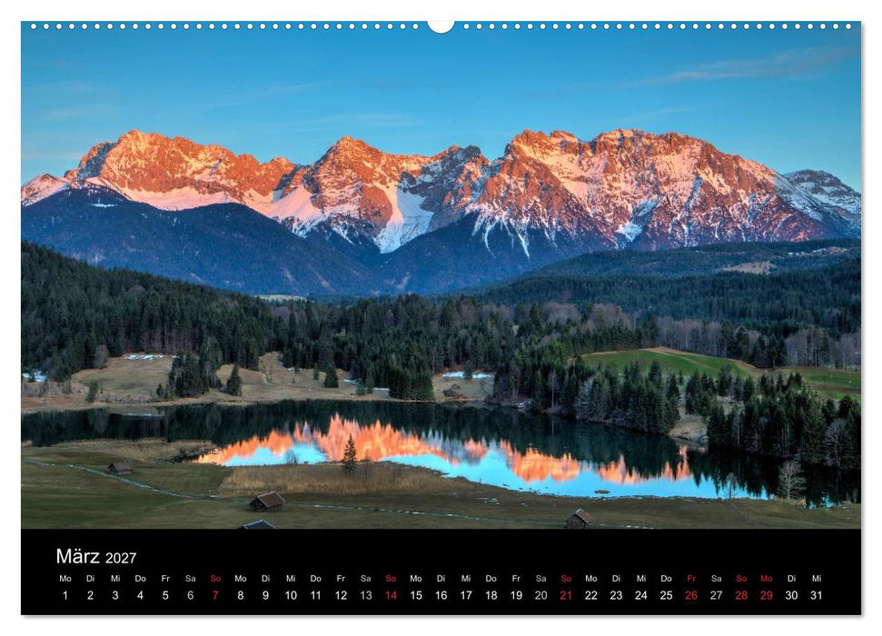 Licht über oberbayrischen Bergen und Seen (CALVENDO Wandkalender 2027)