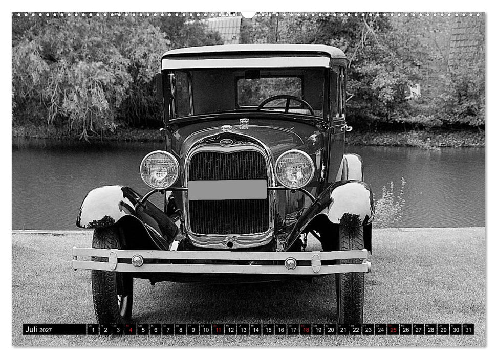 Automobile vergangener Jahrzehnte (CALVENDO Premium Wandkalender 2027)