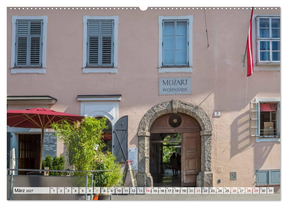 Charmantes Stadtherz SALZBURG (CALVENDO Wandkalender 2027)