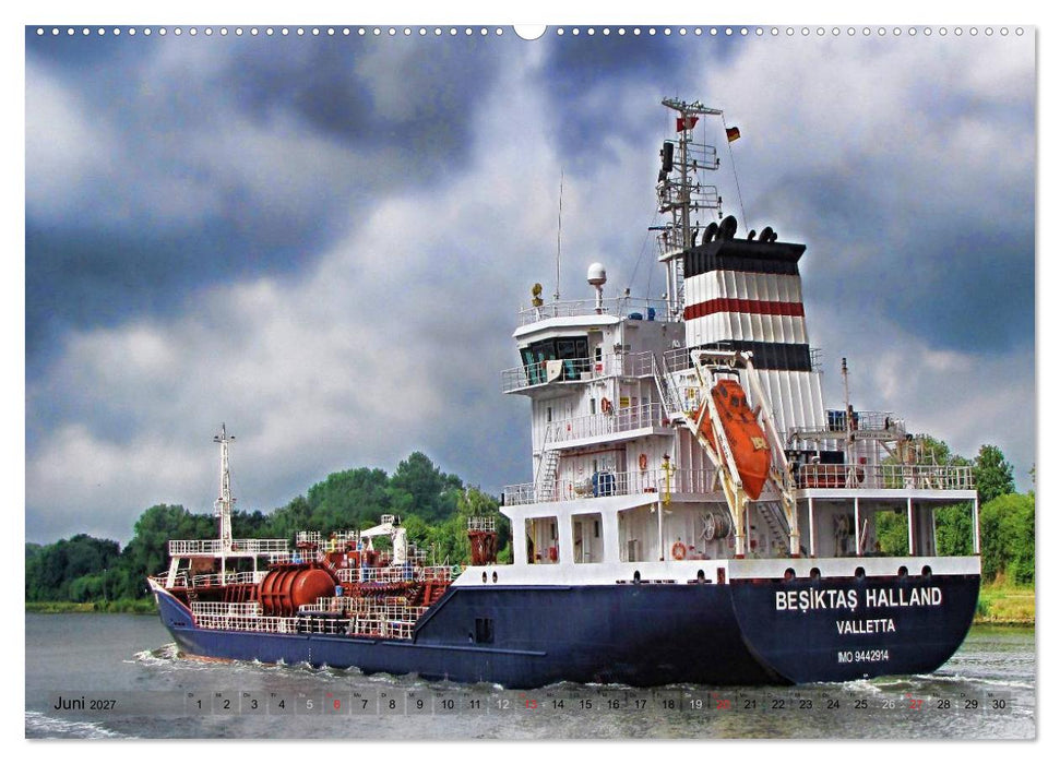 Transportschiffe Giganten der Meere (CALVENDO Wandkalender 2027)