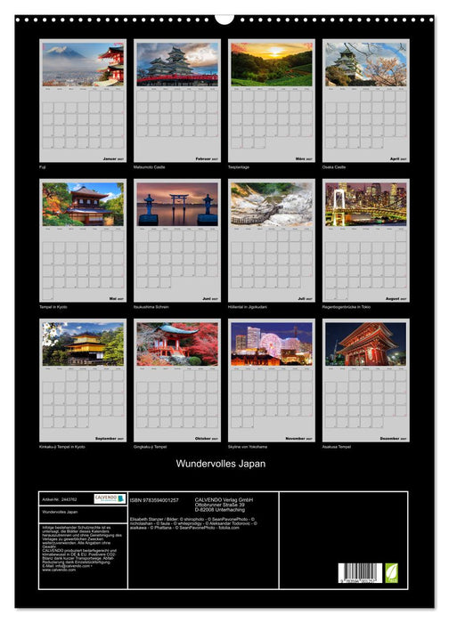 Wundervolles Japan (CALVENDO Wandkalender 2027)