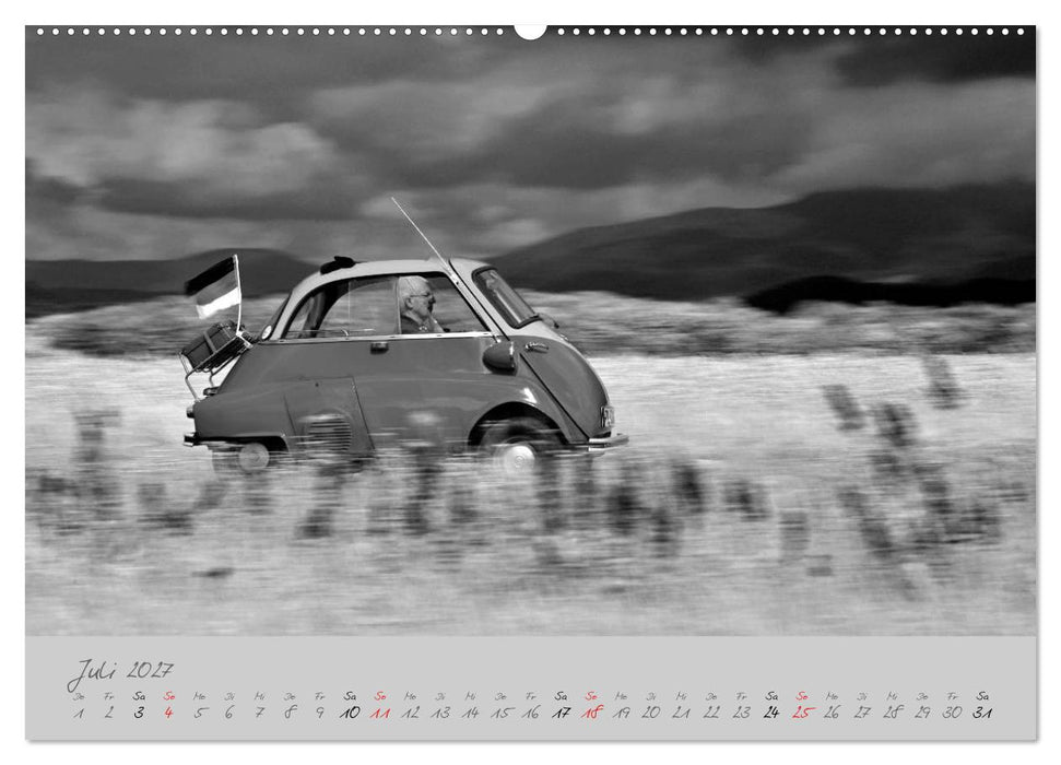 BMW Isetta 300 in schwarzweiß (CALVENDO Premium Wandkalender 2027)