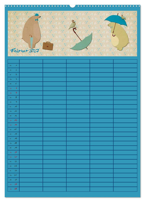Unser buntes Familienleben (CALVENDO Wandkalender 2027)