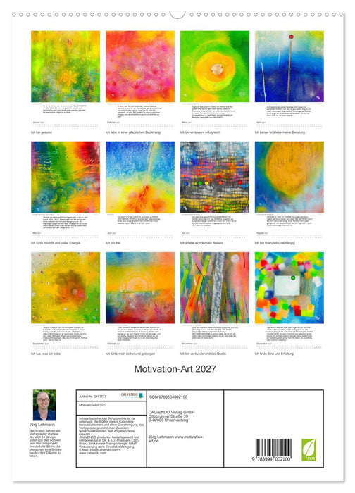 Motivation-Art 2027 (CALVENDO Premium Wandkalender 2027)
