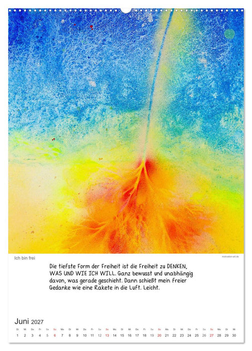 Motivation-Art 2027 (CALVENDO Premium Wandkalender 2027)