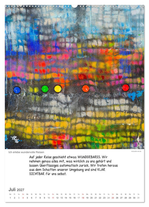 Motivation-Art 2027 (CALVENDO Premium Wandkalender 2027)