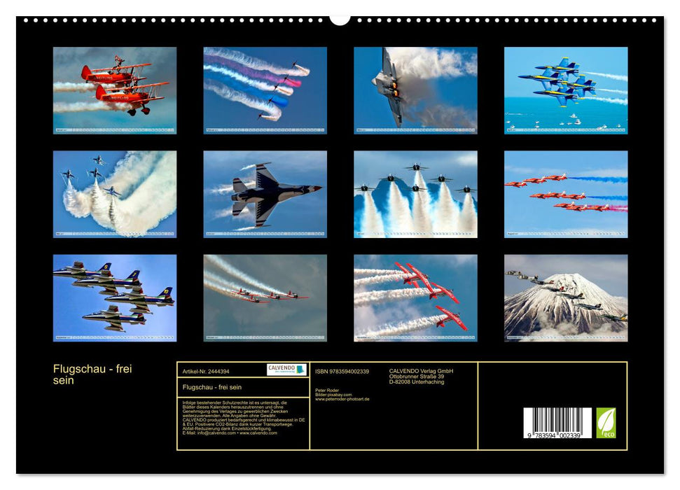 Flugschau - frei sein (CALVENDO Premium Wandkalender 2027)