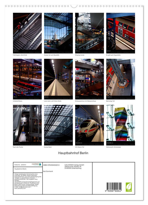 Hauptbahnhof Berlin (CALVENDO Premium Wandkalender 2027)