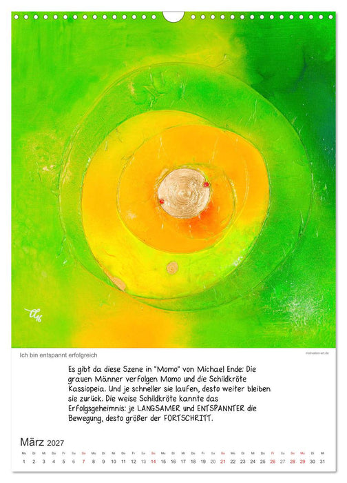 Motivation-Art 2027 (CALVENDO Wandkalender 2027)