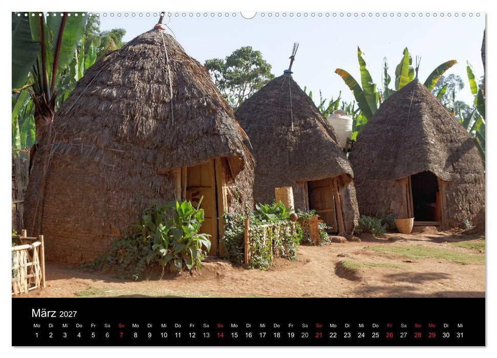 Landleben in Äthiopien (CALVENDO Wandkalender 2027)