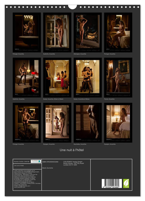 Une nuit à l'hôtel (CALVENDO Calendrier mensuel 2027)