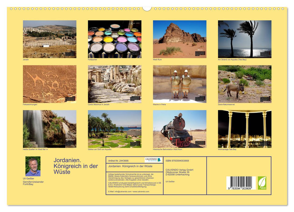 Jordanien. Königreich in der Wüste (CALVENDO Premium Wandkalender 2027)