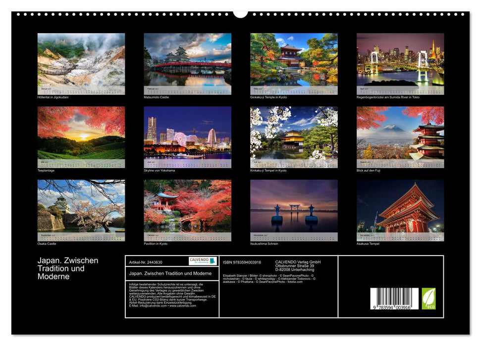 Japan. Zwischen Tradition und Moderne (CALVENDO Premium Wandkalender 2027)