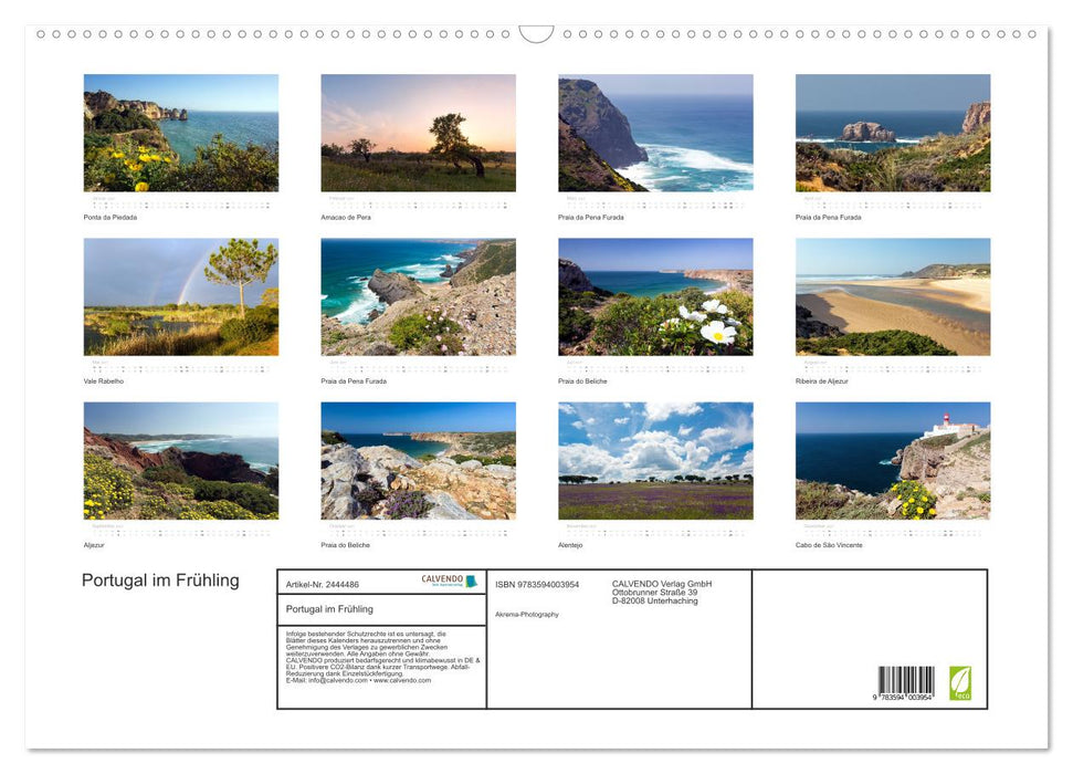Portugal im Frühling (CALVENDO Wandkalender 2027)