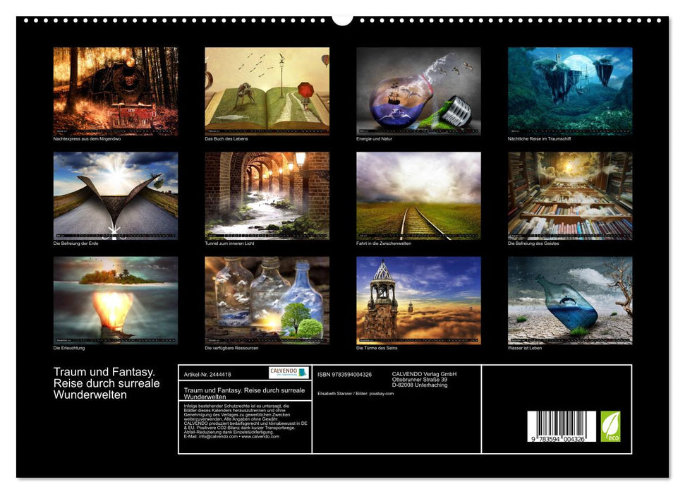 Traum und Fantasy. Reise durch surreale Wunderwelten (CALVENDO Premium Wandkalender 2027)