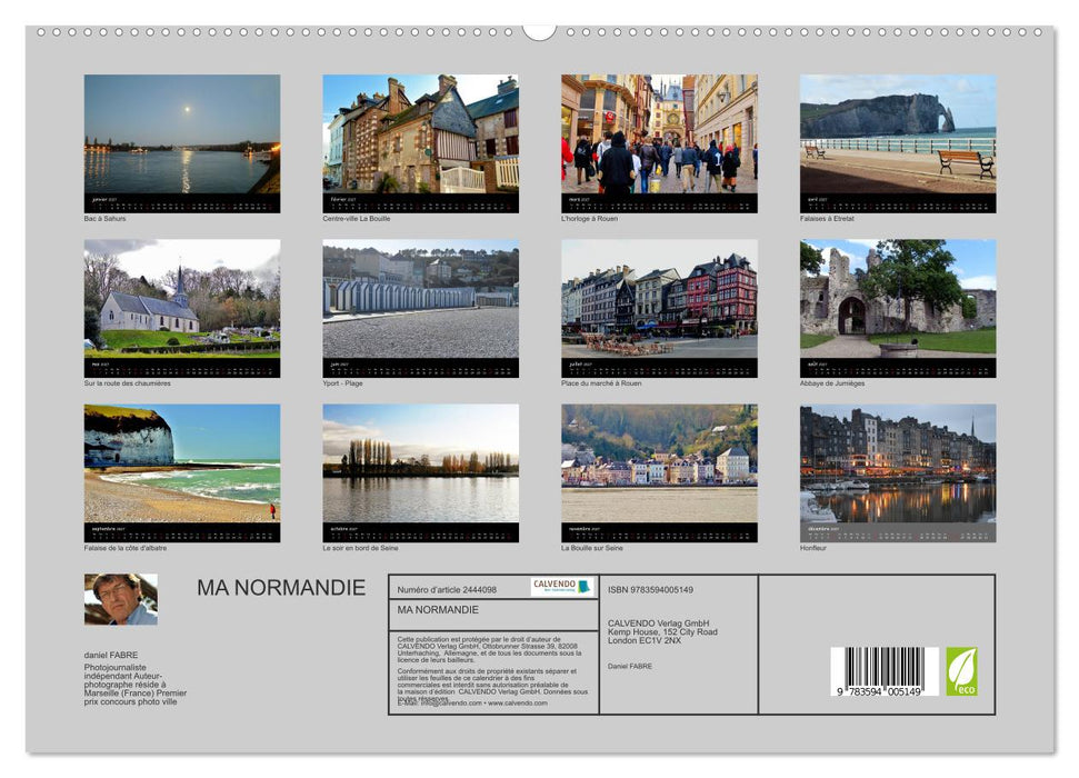 MA NORMANDIE (CALVENDO Calendrier supérieur 2027)
