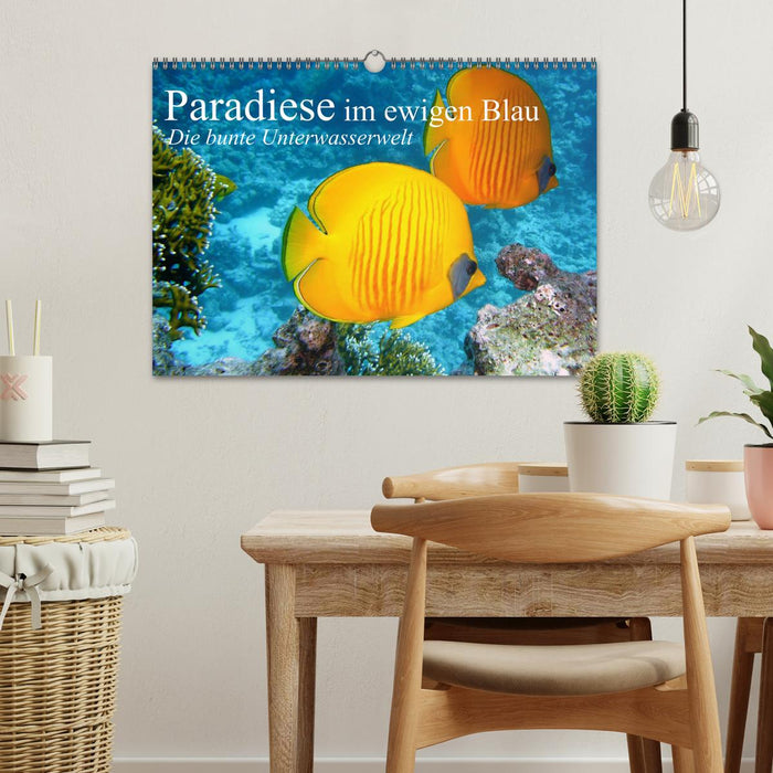 Paradiese im ewigen Blau. Die bunte Unterwasserwelt (CALVENDO Wandkalender 2027)