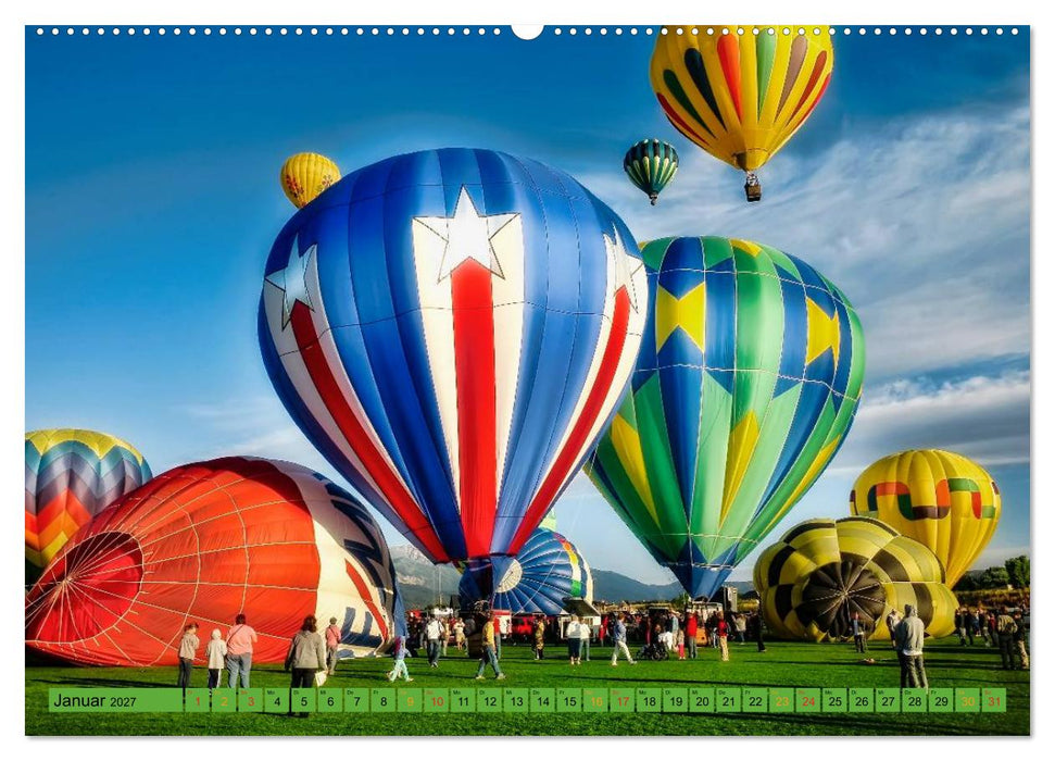 Fahren mit dem Ballon (CALVENDO Premium Wandkalender 2027)