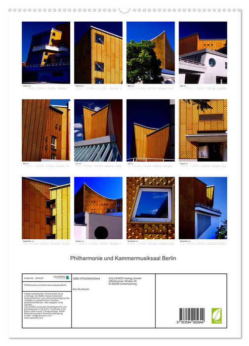 Philharmonie und Kammermusiksaal Berlin (CALVENDO Premium Wandkalender 2027)