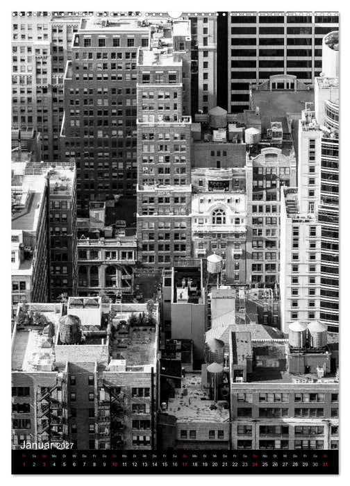 New York City Schwarz auf Weiß (CALVENDO Wandkalender 2027)