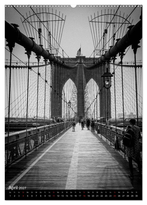 New York City Schwarz auf Weiß (CALVENDO Wandkalender 2027)