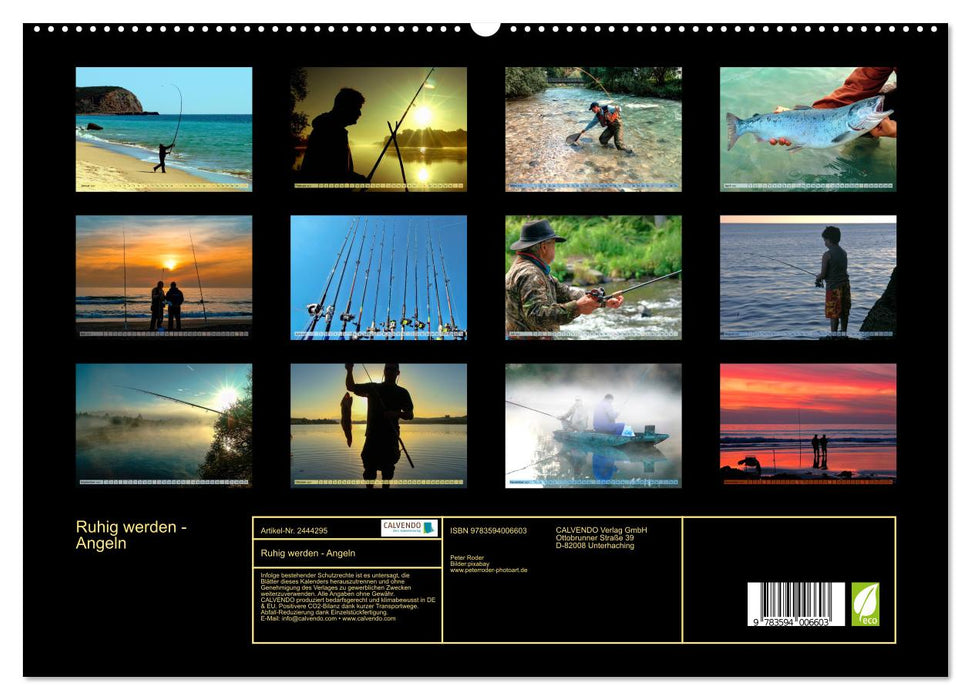 Ruhig werden - Angeln (CALVENDO Premium Wandkalender 2027)
