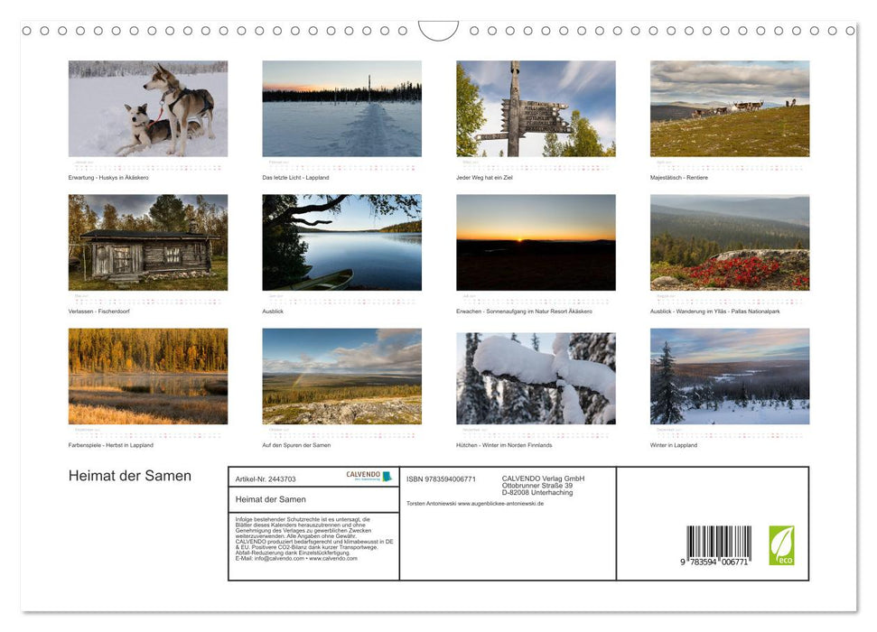 Heimat der Samen (CALVENDO Wandkalender 2027)
