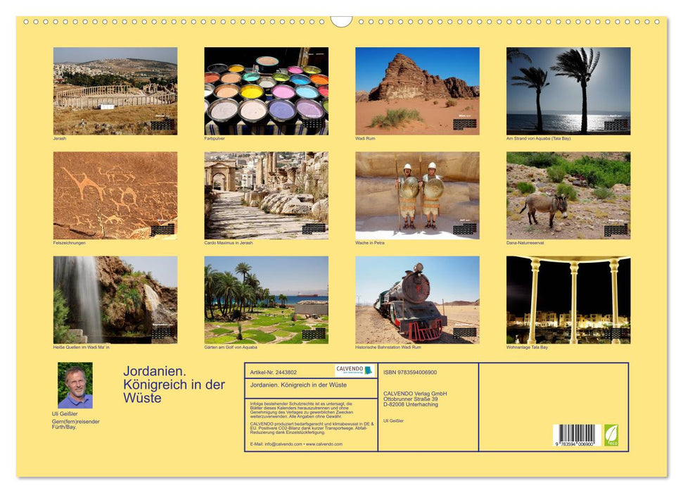 Jordanien. Königreich in der Wüste (CALVENDO Wandkalender 2027)