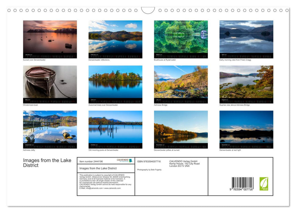 Images from the Lake District (CALVENDO Monthly Calendar 2027)