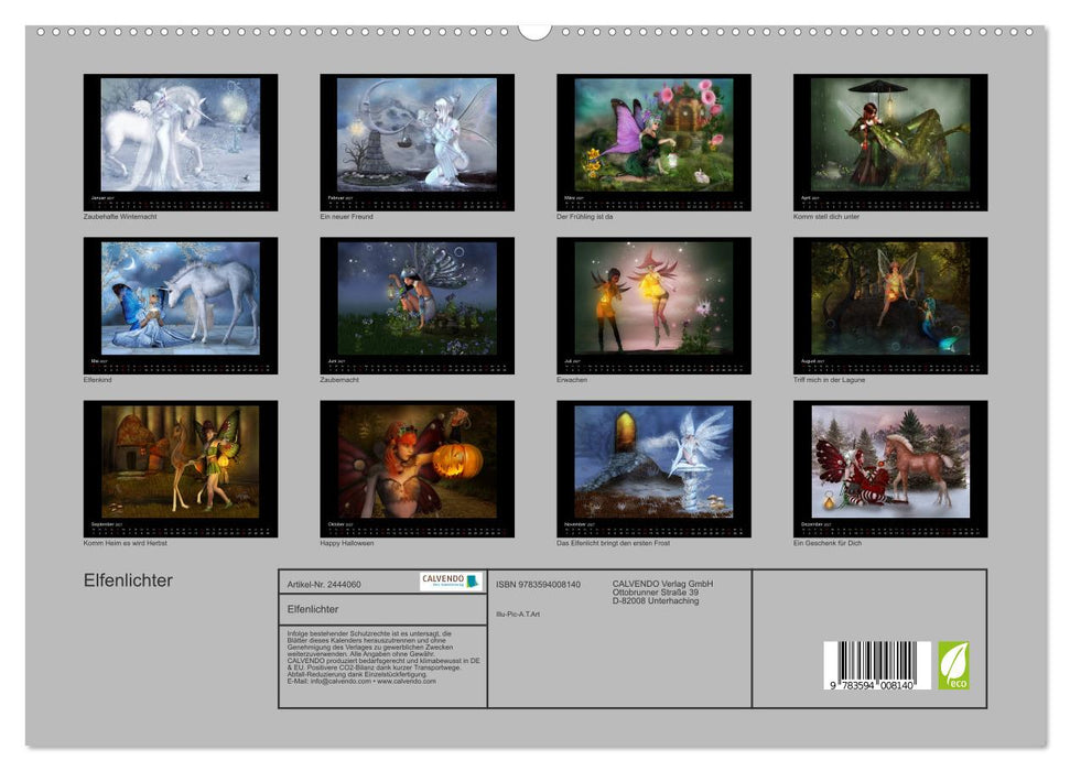 Elfenlichter (CALVENDO Premium Wandkalender 2027)
