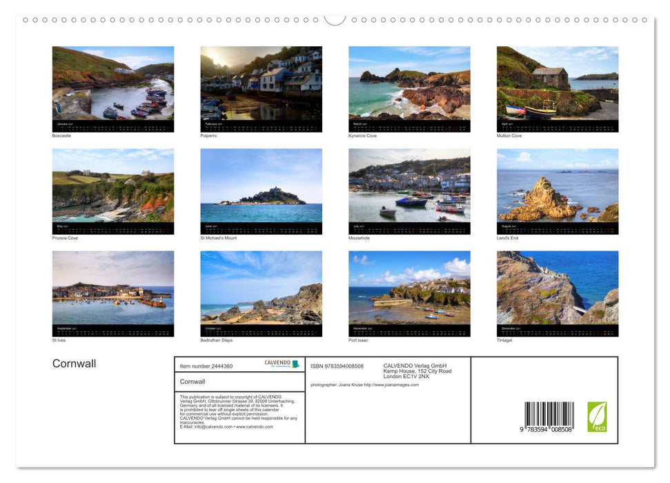 Cornwall (CALVENDO Premium-Calendar 2027)