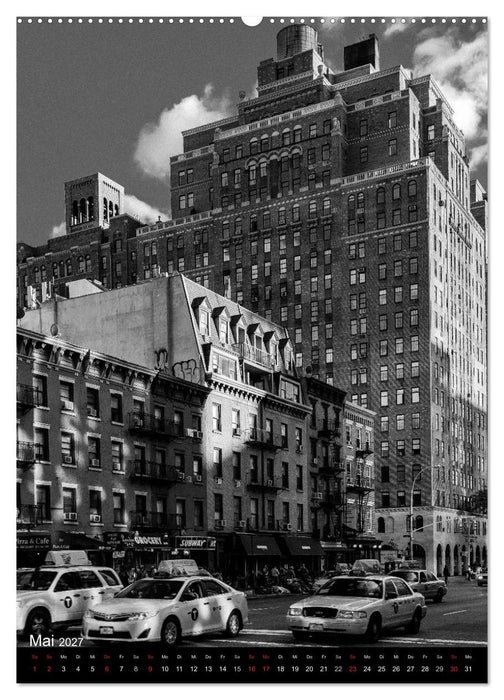 New York City Schwarz auf Weiß (CALVENDO Premium Wandkalender 2027)