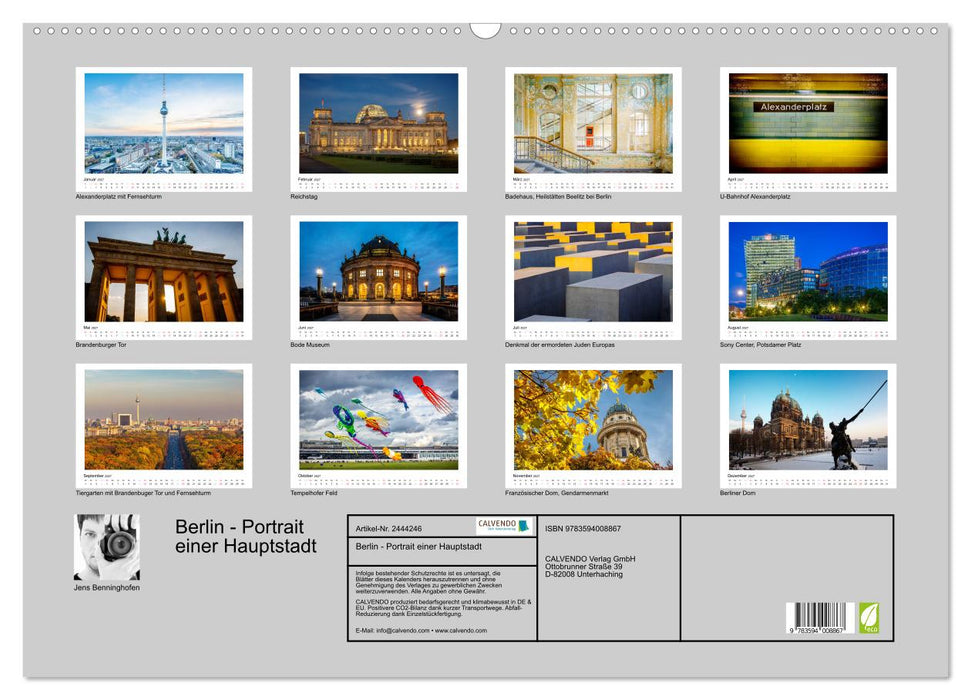 Berlin - Portrait einer Hauptstadt (CALVENDO Wandkalender 2027)