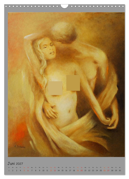 Erotische Kunst der Künstlerin Marita Zacharias (CALVENDO Wandkalender 2027)