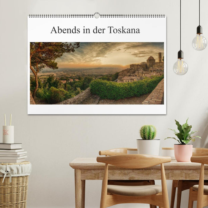 Abends in der Toskana (CALVENDO Wandkalender 2027)