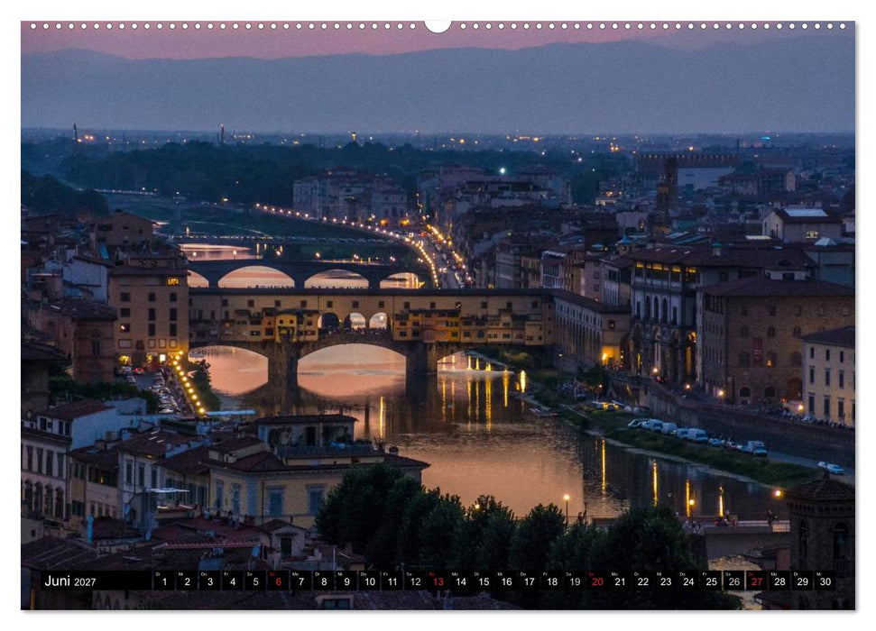 Abends in der Toskana (CALVENDO Wandkalender 2027)