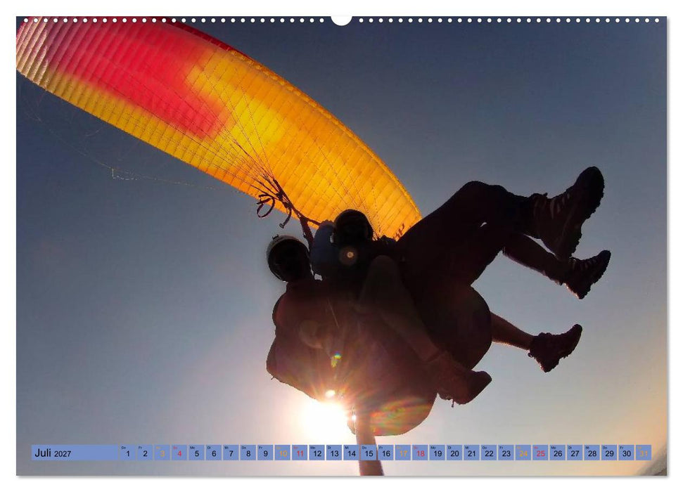 Frei sein - Paragliding (CALVENDO Premium Wandkalender 2027)
