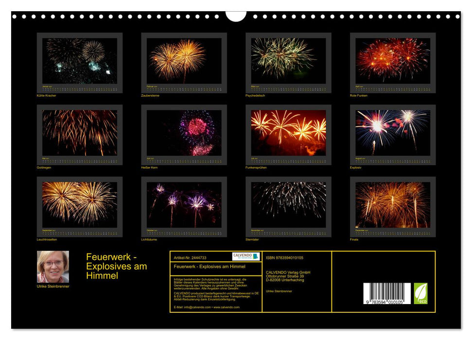 Feuerwerk - Explosives am Himmel (CALVENDO Wandkalender 2027)