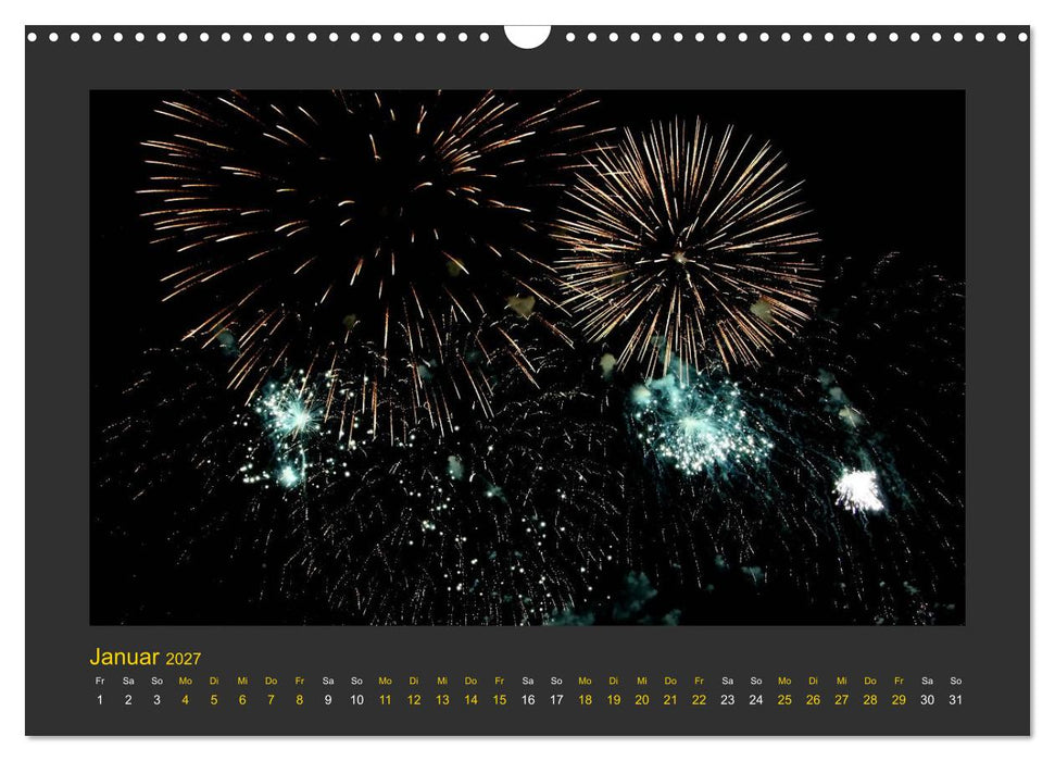 Feuerwerk - Explosives am Himmel (CALVENDO Wandkalender 2027)