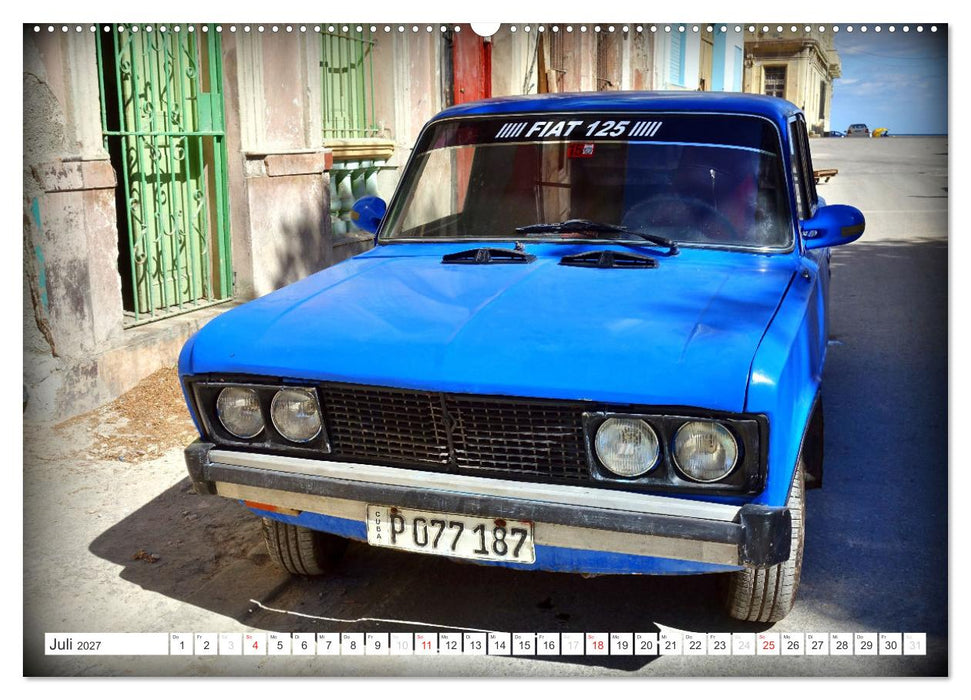 FIAT - Italienische Oldtimer in Kuba (CALVENDO Premium Wandkalender 2027)