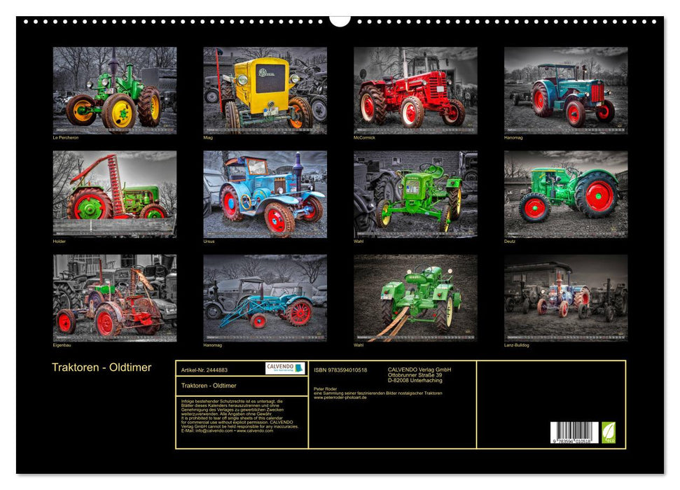 Traktoren - Oldtimer (CALVENDO Wandkalender 2027)